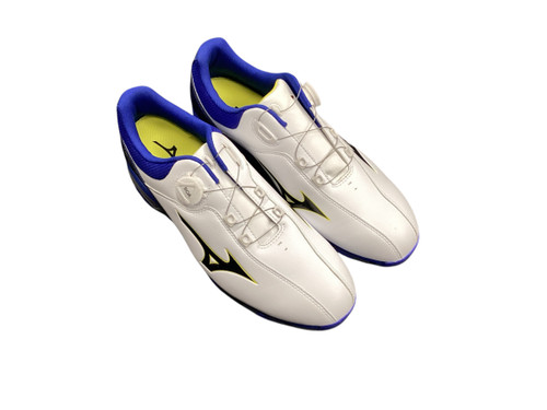 MIZUNO NEXLITE 005 BOA Mens Golf Shoes Navy Blue And Yellow Senior 12 Used 11772-S000277351