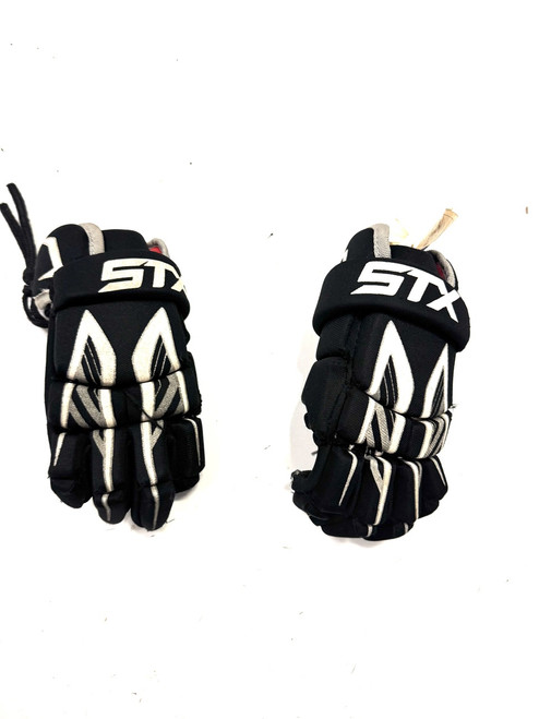 Used STX STINGER Lacrosse Gloves Junior Black XS 11860-S000292235