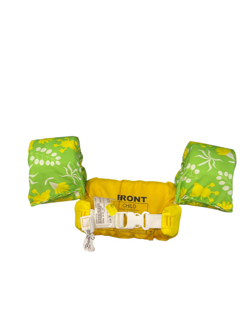 Vist Large View of Product Image Which is Used ZEBRA 30-50 LBS Child PFD Green And Yellow SM