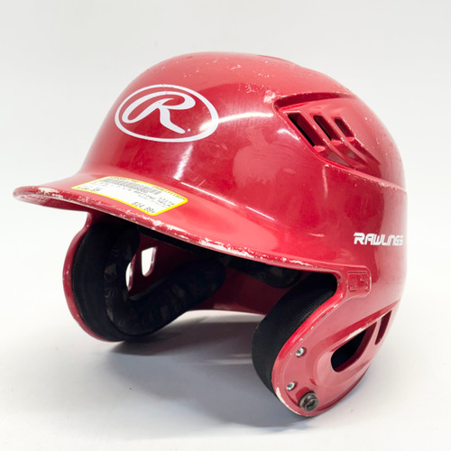 Vist Large View of Product Image Which is Used Rawlings R16J-R1 Batting Helmet No Mask Red SM