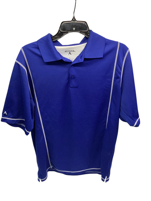 Vist Large View of Product Image Which is Used ANTIGUA GOLF POLO S.S. Golf Shirt M Royal Blue LG