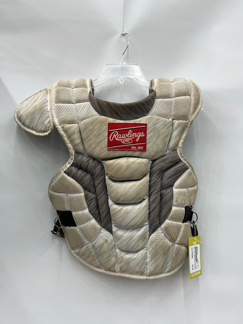 Used Rawlings RAWLINGS CHEST PROTECTOR Catchers Chest Protector White Intermed 11871-S000016376