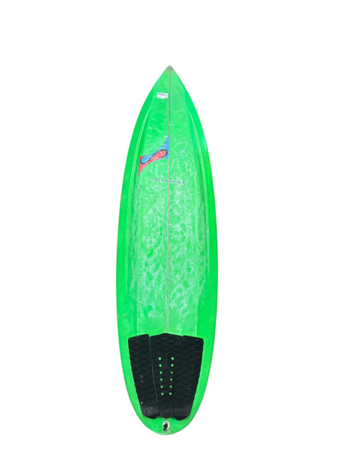 Vist Large View of Product Image Which is Used STRETCH BUZZSAW Surfboard Green 6Ft