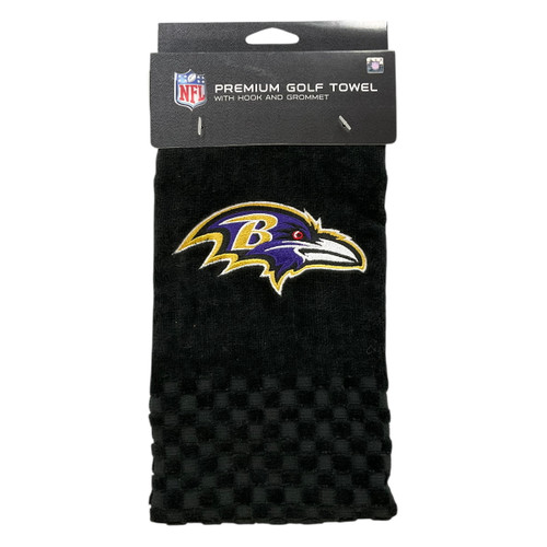 New BALTIMORE RAVENS GOLF TOWEL 11484-JMG55597-03