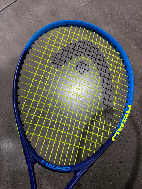 Vist Large View of Product Image Which is Used Head TI CONQUEST Adult Tennis Racquet Royal Blue 4 3/8"