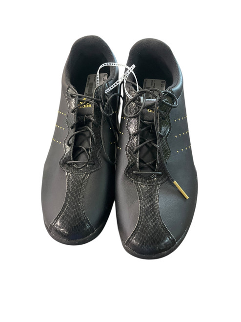 Vist Large View of Product Image Which is Used Adidas Mens Golf Shoes Black Senior 9