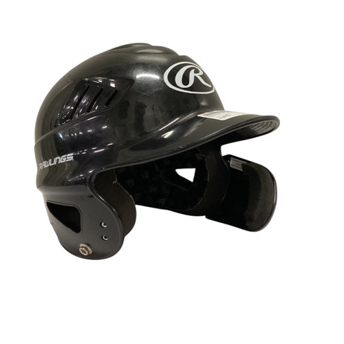 Used Rawlings RH JAWGAURD Batting Helmet No Mask Black XS 11717-S000084908