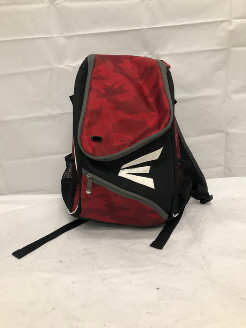 Used Easton 2 BAT TBALL BAG BB/SB Player Backpack Red And Grey 11668-S000109024
