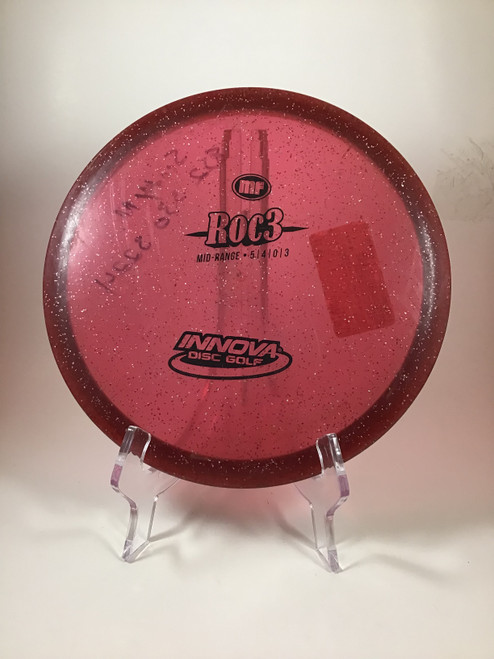 Used Innova METAL FLAKE ROC3 Disc Golf Mid Range Red 180g 10105-S000283974