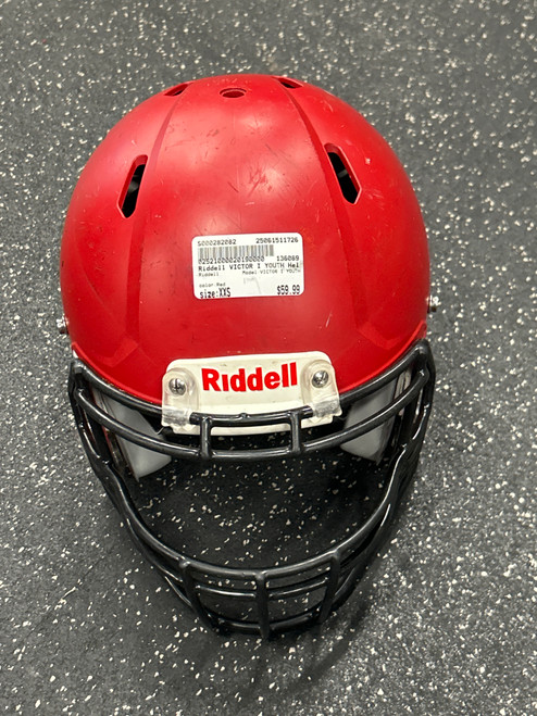 Vist Large View of Product Image Which is Used Riddell VICTOR I YOUTH FB Helmet Red XXS 11726-S000282082
