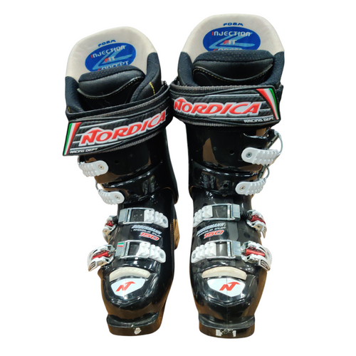 Vist Large View of Product Image Which is Used Nordica DOBERMANN WORLD CUP 150 Mens Down Hill Ski Boot Black 250 MP