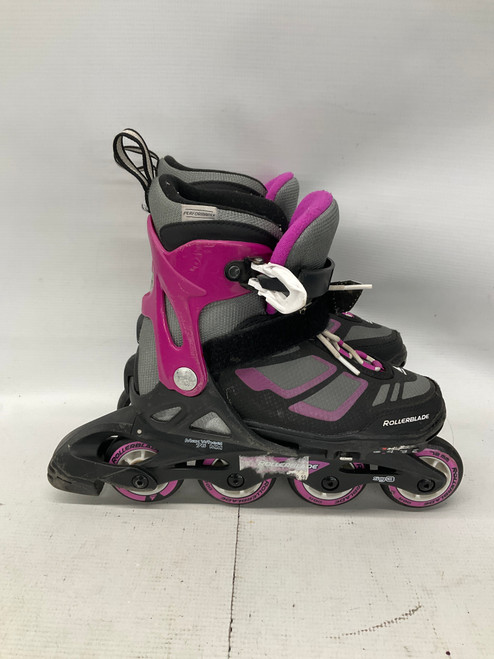 Vist Large View of Product Image Which is Used Rollerblade SPITFIRE XT G Junior Roller Quad Skates Purple Adjustable