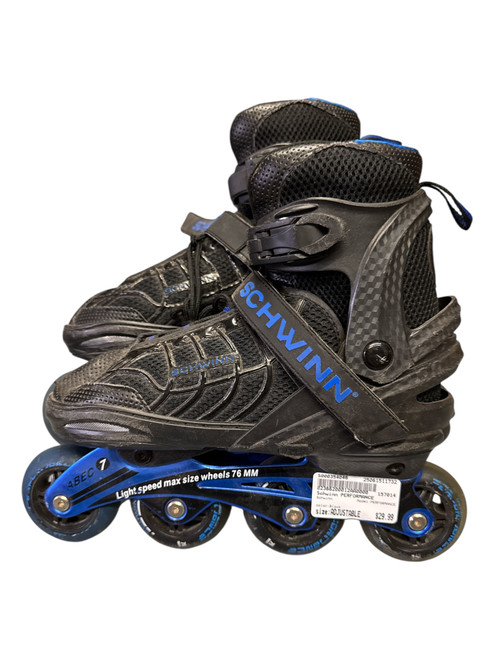Vist Large View of Product Image Which is Used Schwinn PERFORMANCE Senior Aggressive Skates Black Adjustable
