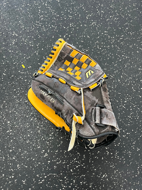 Used Mizuno MMX 122LP BB/SB Glove LH Throw Grey 12" 11849-S000028679