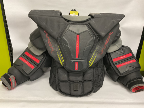 Vist Large View of Product Image Which is Used Bauer HYP2RLITE VAPOR Senior Body Armor Black XS