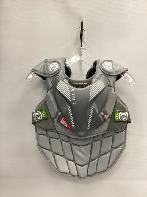 Vist Large View of Product Image Which is Used Maverik MX GOALIE Lacrosse Shoulder Pads Grey S/M 11851-S000032968