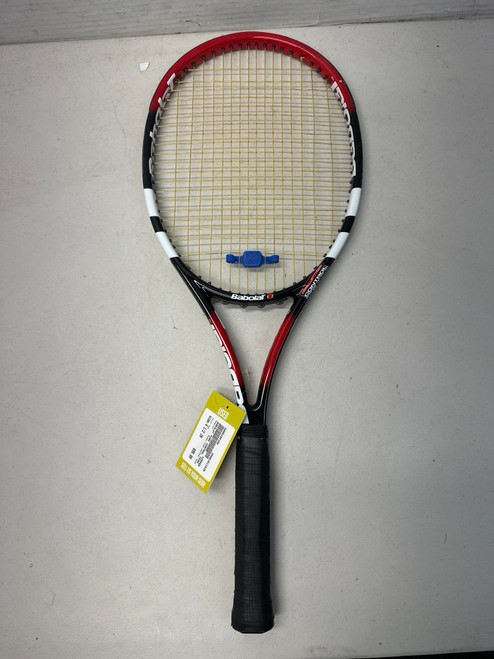 Vist Large View of Product Image Which is Used Babolat PURE CONTROL TEAM Adult Tennis Racquet Red 4 1/2"