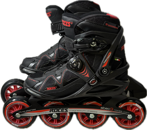 Vist Large View of Product Image Which is Used Roces GYMNASIUM Senior Aggressive Skates Black Senior 7
