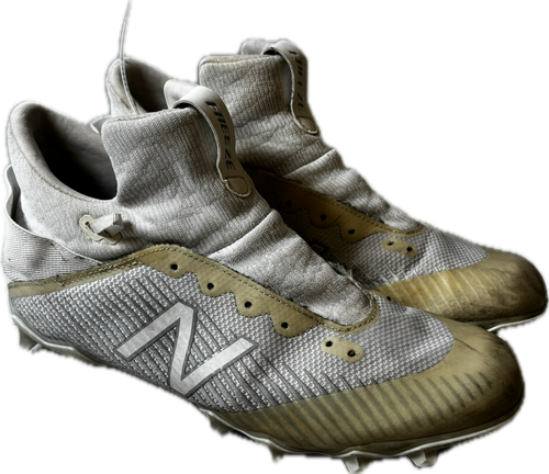 Vist Large View of Product Image Which is Used New Balance LAX Cleats Mens White Senior 10