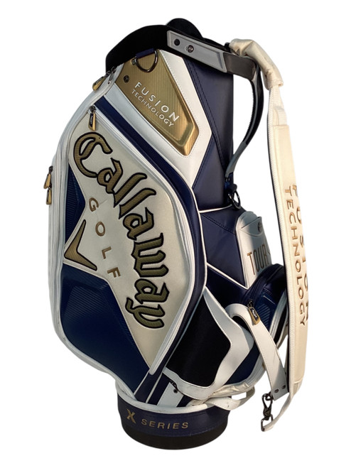 Vist Large View of Product Image Which is Used Callaway FUSION Mens Cart Bag Navy Blue 11709-S000068529