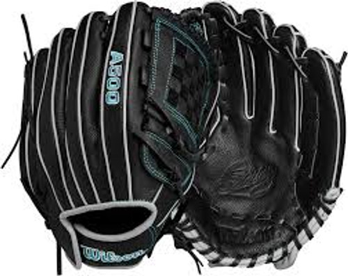 New Wilson A500 SIREN RH Throw Fastpitch Gloves None 12" 11868-WILWBW10142012