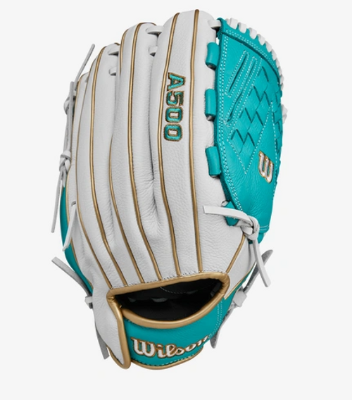 New Wilson A500 SIREN LH Throw Fastpitch Gloves 11868-A500-SIREN