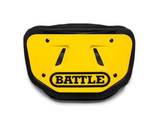 Vist Large View of Product Image Which is New BACK PLATE YOUTH YELLOW BATTLE 11834-BAT10AC000015