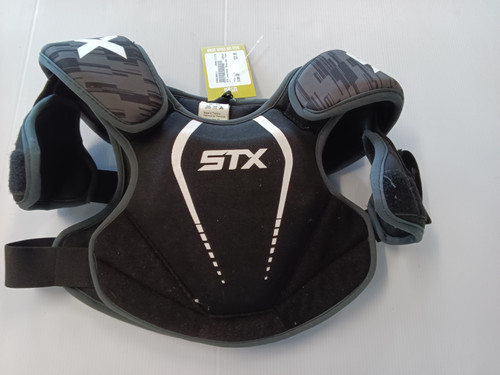 Used STX Lacrosse Shoulder Pads Black SM 11779-S000196211