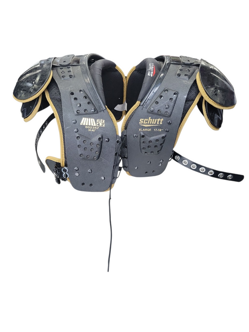 Vist Large View of Product Image Which is Used Schutt MID FLEX PADS FB Shoulder Pads Black XL