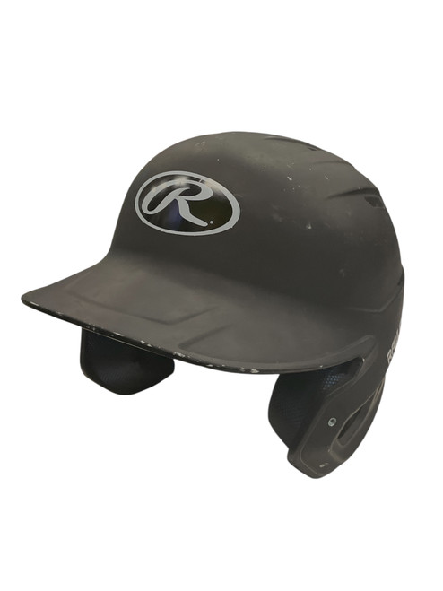 Used Rawlings BATTING HELMET Batting Helmet No Mask Black SM 11856-S000020226