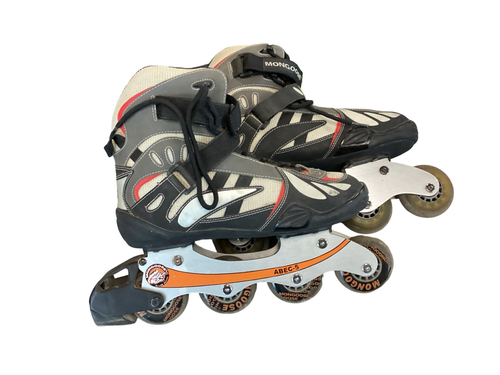 Used Mongoose INLINE SKATES Senior Roller Quad Skates Black Senior 10