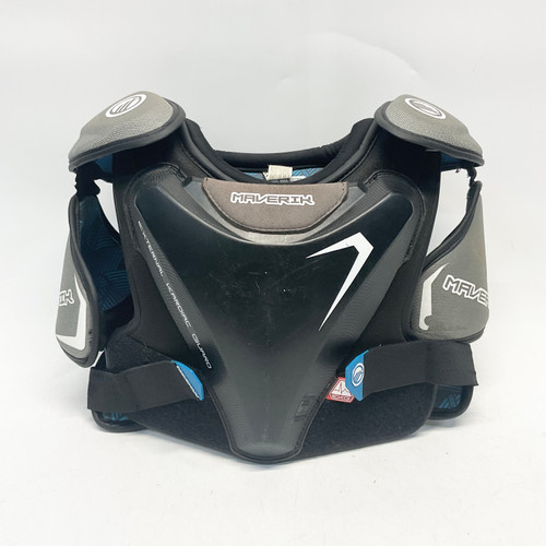 Used Maverik Lacrosse Rib Pads Grey LG 11805-S000062077