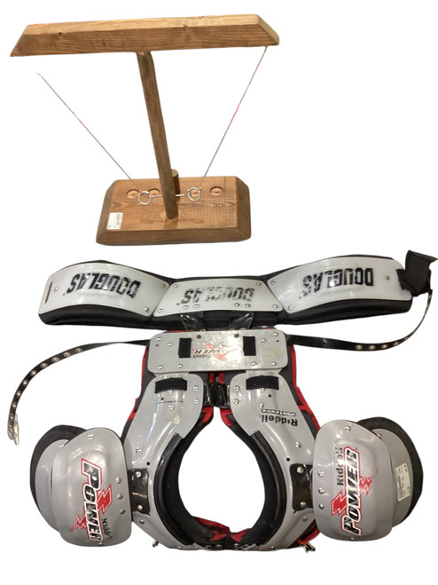 Vist Large View of Product Image Which is Used Riddell POWER SPX FB Shoulder Pads Grey SM