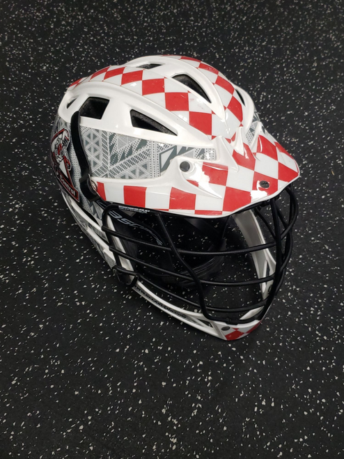 Vist Large View of Product Image Which is Used Cascade CPVR Lacrosse Helmet White One Size