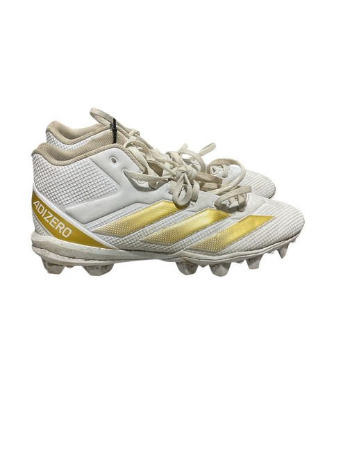 Vist Large View of Product Image Which is Used Adidas Adult FB Cleats White Senior 8.5