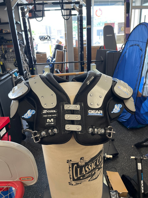 Vist Large View of Product Image Which is Used Pro-Tec Z COOL FB Shoulder Pads Black MD