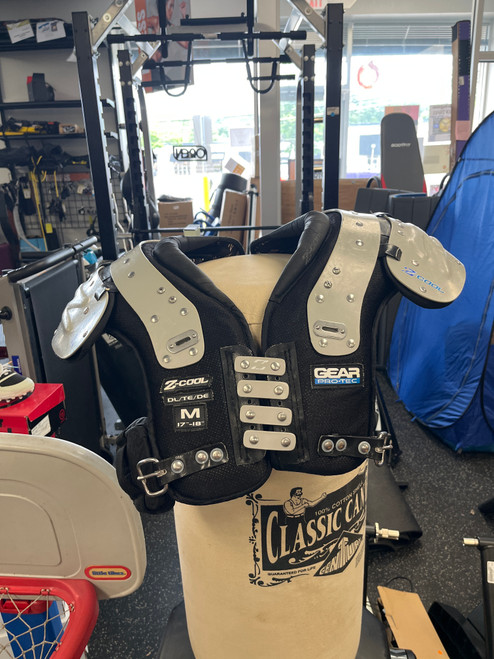 Vist Large View of Product Image Which is Used Pro-Tec Z COOL FB Shoulder Pads Black MD