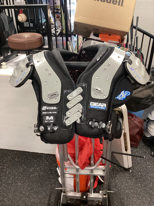 Vist Large View of Product Image Which is Used Pro-Tec Z COOL FB Shoulder Pads Black MD
