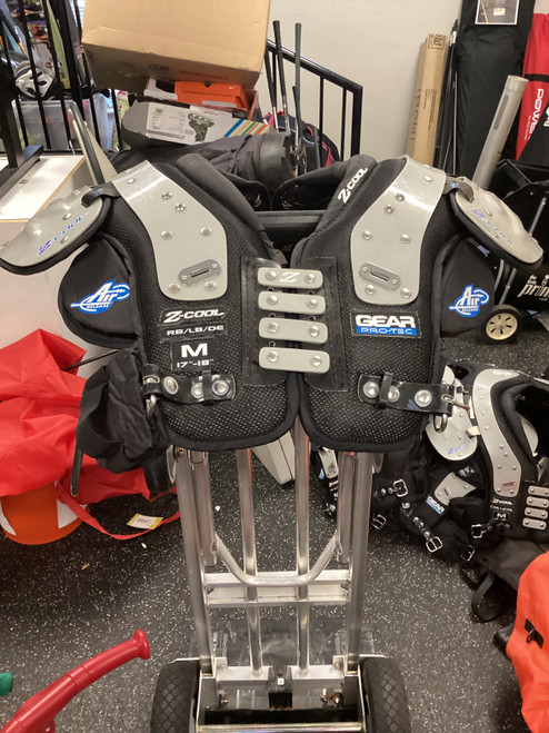 Vist Large View of Product Image Which is Used Pro-Tec Z COOL FB Shoulder Pads Black MD