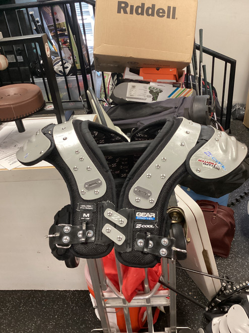 Vist Large View of Product Image Which is Used Pro-Tec Z COOL FB Shoulder Pads Black MD