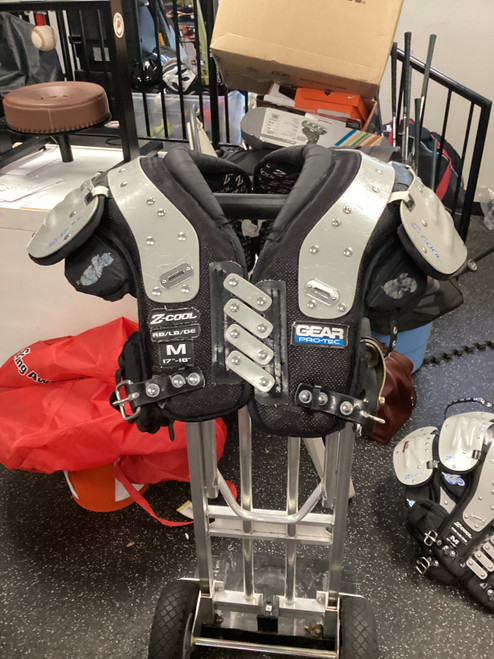 Vist Large View of Product Image Which is Used Pro-Tec Z COOL FB Shoulder Pads Black MD
