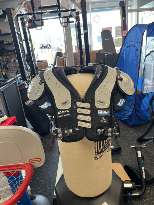 Vist Large View of Product Image Which is Used Pro-Tec Z COOL FB Shoulder Pads Black LG