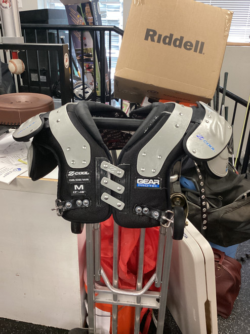 Vist Large View of Product Image Which is Used Pro-Tec Z COOL FB Shoulder Pads Black LG