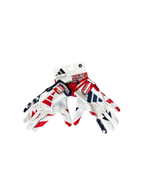 Used Adidas ADIZERO USA FB Gloves White LG 11885-S000184088