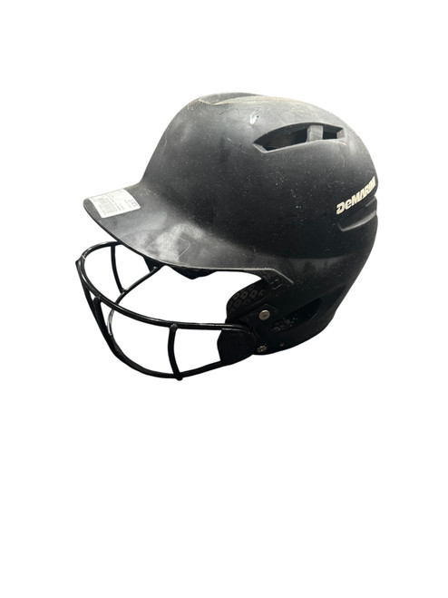 Used Demarini WITH MASK Batting Helmet w/Mask Black SM 11885-S000178590