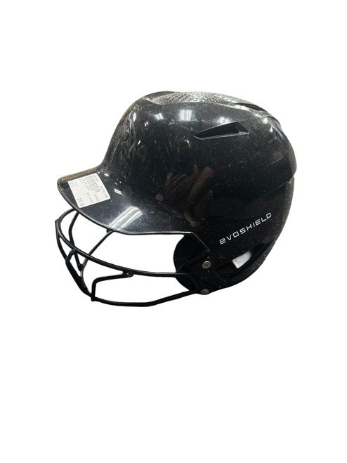 Vist Large View of Product Image Which is Used Evoshield HELMET Batting Helmet w/Mask Black One Size