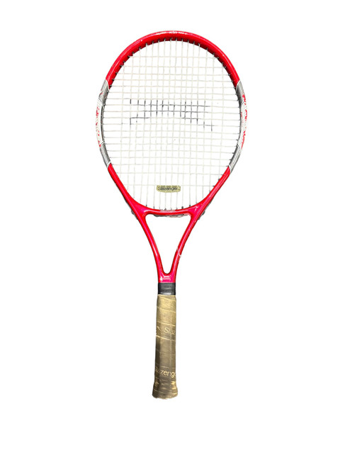 Vist Large View of Product Image Which is Used Slazenger Adult Tennis Racquet Red 4 1/4"