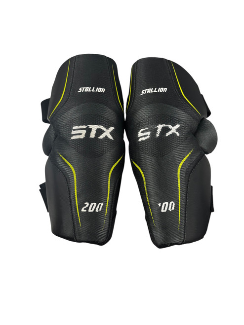 Used STX STALLION Lacrosse Arm Pads/Guards Black LG 11885-S000181471