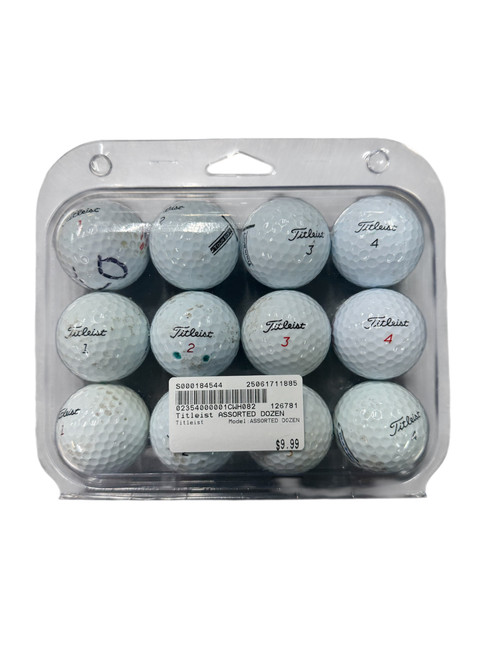 Used Titleist ASSORTED DOZEN 12 Pack - Golf Balls 11885-S000184538