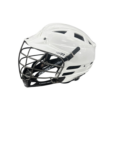 Used Cascade CPVR Lacrosse Helmet White Fits all 11885-S000183196
